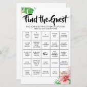 Tropical Find e Guest Bingo Game (Vorne/Hinten)