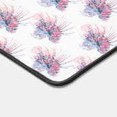 Tropical Fish Blue Monogram Dorm Decke Schreibtischunterlage (Ecke)