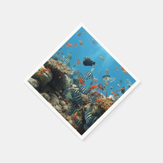 Tropical Fish Chaos Serviette (Ecke)
