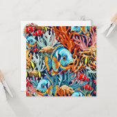Tropical Fish Colorful Summer Vibes Karte (Vorderseite/Rückseite Beispiel)