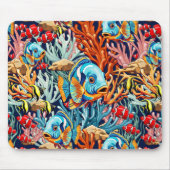Tropical Fish Colorful Summer Vibes Mousepad (Vorne)