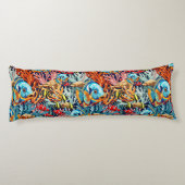 Tropical Fish Colorful Summer Vibes Seitenschläferkissen (Rückseite)