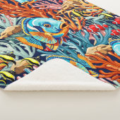 Tropical Fish Colorful Summer Vibes Sherpadecke (3/4)