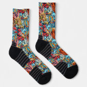 Tropical Fish Colorful Summer Vibes Socken (Rechts)