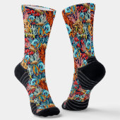 Tropical Fish Colorful Summer Vibes Socken (Gewinkelt)