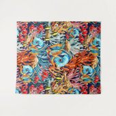 Tropical Fish Colorful Summer Vibes Wandteppich (Vorderseite (Horizontal))