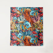Tropical Fish Colorful Summer Vibes Wandteppich (Vorderseite)