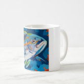 Tropical Fish Painting - Beach Home Decor Kaffeetasse (VorderseiteRechts)