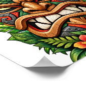 Tropical Flame Mask Poster (Ecke)