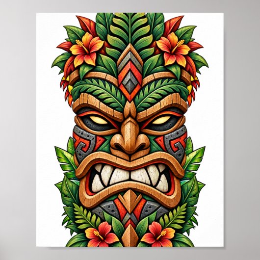 Tropical Flame Mask Poster (Vorne)