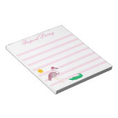 Tropical Flamingo Alligator Sun Notepad Notizblock (angewinkelt)