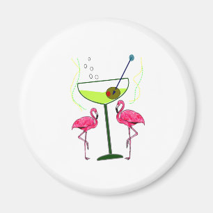 Tropical Flamingo Art Geschenke Magnet