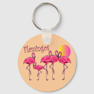 Tropical Flamingo Art Gifts Schlüsselanhänger
