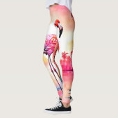 Tropical Flamingo Art Leggings (Links)