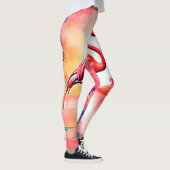 Tropical Flamingo Art Leggings (Rechts)