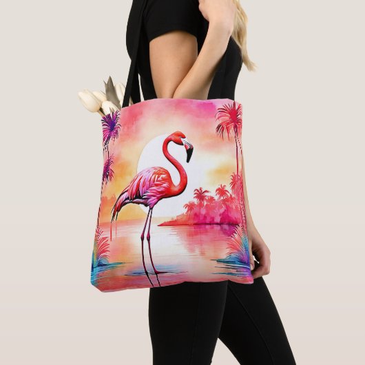 Tropical Flamingo Art Tasche (Von Nahem)