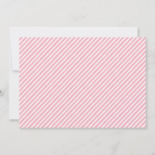 Tropical Flamingo Baby Dusche Einladung (Rückseite)