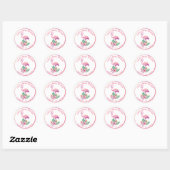 Tropical Flamingo Baby Dusche Gefallen Sticker (Blatt)