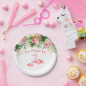 Tropical Flamingo Baby Dusche Pappteller (Party)