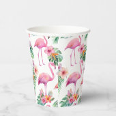Tropical Flamingo Baby Duschpapier Cups Pappbecher (Rechts)