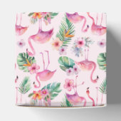 Tropical Flamingo Baby Shower Gefallen Geschenkbox Geschenkschachtel (Oben)