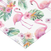 Tropical Flamingo Baby Showtisch Runner Mittelgroßer Tischläufer (Ecke)