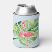 Tropical Flamingo Bachelorette Can Cooler Koozie Dosenkühler (Kanne Vorderseite)