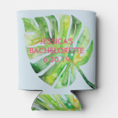 Tropical Flamingo Bachelorette Can Cooler Koozie Dosenkühler (Rückseite)