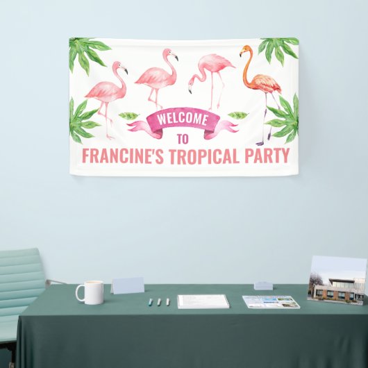 Tropical Flamingo Banner (Messeveranstaltung)