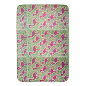 Tropical Flamingo Bath Mat Badematte (Vorderseite Vertikal)