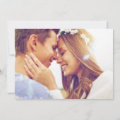 Tropical Flamingo Beach Wedding Foto Save The Date (Rückseite)