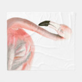 Tropical Flamingo Bird Fleecedecke (Vorderseite (Horizontal))