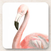 Tropical Flamingo Bird Getränkeuntersetzer (Vorderseite)