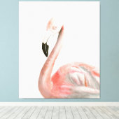 Tropical Flamingo Bird Leinwanddruck (Insitu (Holzboden))