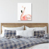 Tropical Flamingo Bird Leinwanddruck (Insitu (Schlafzimmer))
