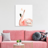 Tropical Flamingo Bird Leinwanddruck (Insitu (Wohnzimmer))