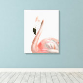 Tropical Flamingo Bird Leinwanddruck (Insitu (Holzboden))