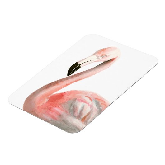 Tropical Flamingo Bird Magnet (Linke Seite)