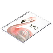 Tropical Flamingo Bird Notizblock (Linke Seite)