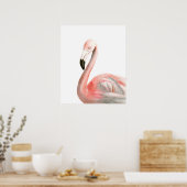 Tropical Flamingo Bird Poster (Küche)