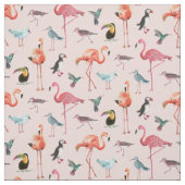 Tropical Flamingo Birds | Stoff (Muster)