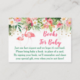 Tropical Flamingo Book Request Cards Begleitkarte