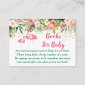 Tropical Flamingo Book Request Cards Begleitkarte (Vorderseite)
