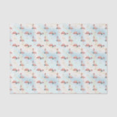 Tropical Flamingo Christmas Beach Seidenpapier (Vorderseite)