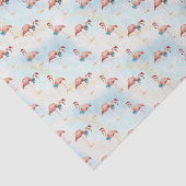 Tropical Flamingo Christmas Beach Seidenpapier (Ausschnitt)