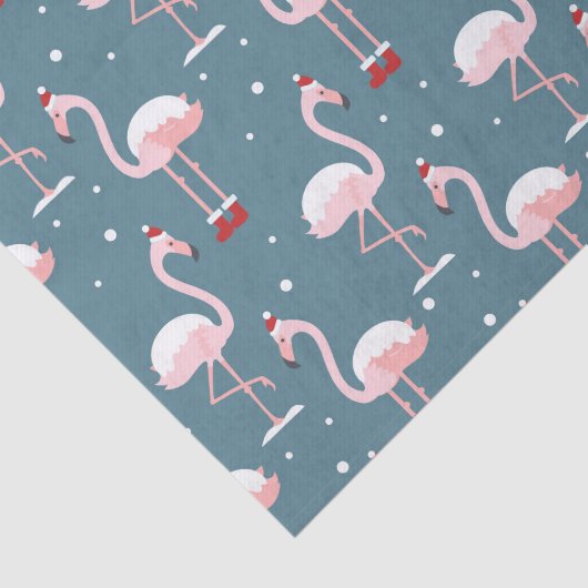 Tropical Flamingo Christmas Seidenpapier (Ausschnitt)