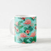 Tropical Flamingo Coffee Tasse (Vorderseite Links)