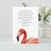 Tropical Flamingo Custom Wishing Well Cards Einladung (Stehend Vorderseite)