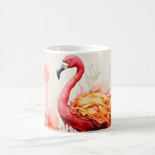 Tropical Flamingo Fantasy Paradise Bloom Kaffeetasse (Mittel)