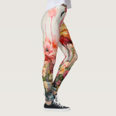 Tropical Flamingo Fantasy Paradise Bloom Leggings (Rechts)